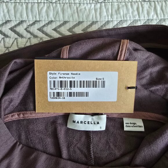 Marcella NY Firenza Hoodie Tunic Anthracite Size Small NWT - Picture 12 of 14